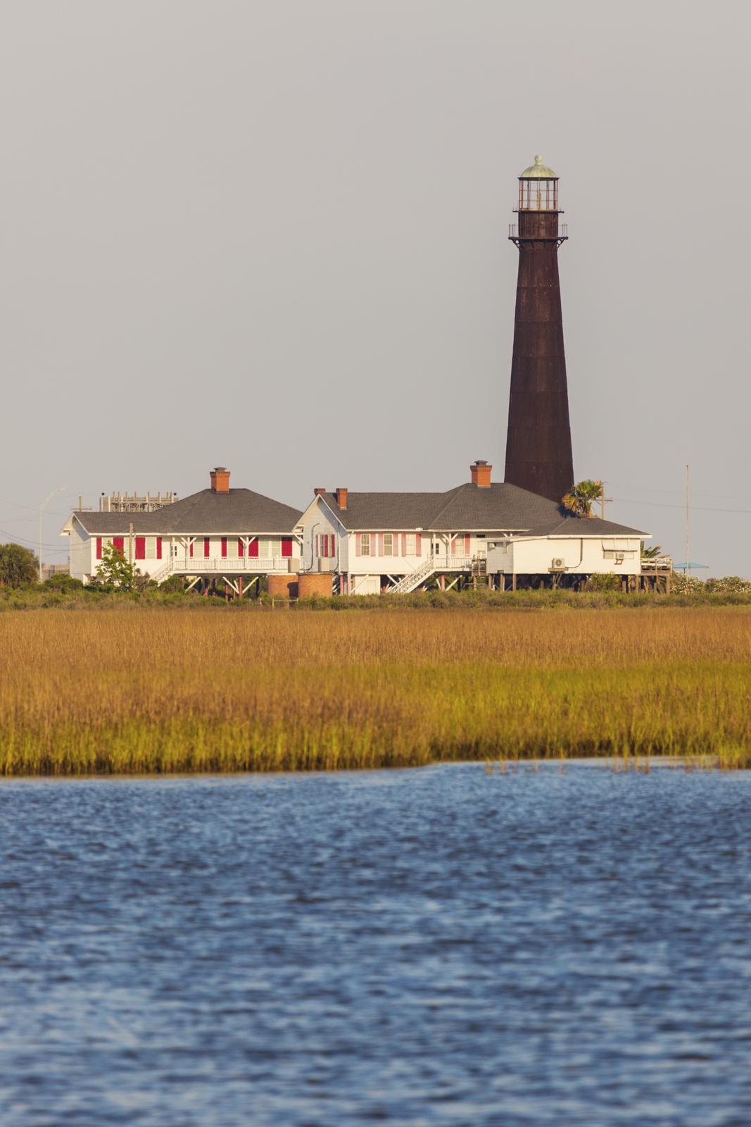 bolivar point lighthouse in Galveston